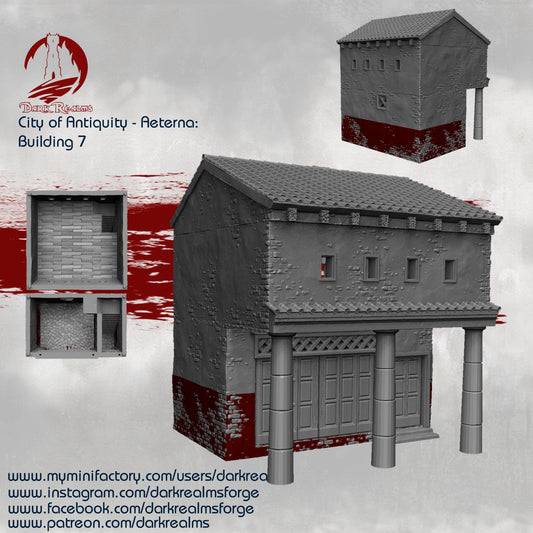 Edificio 7 - Ciudad de la Antigüedad terreno para wargames 28mm/30mm - TODO ROL SPAIN 