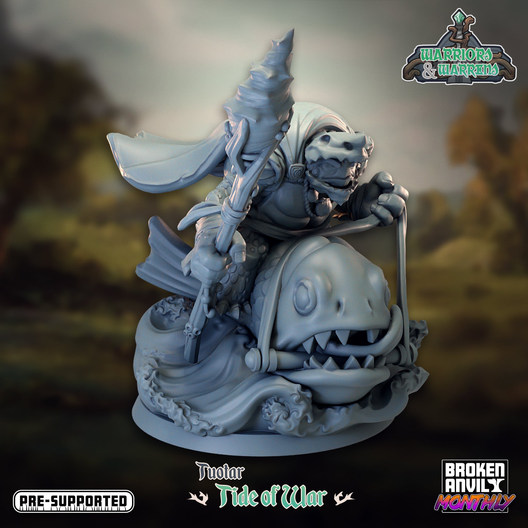 Tortuga Mage Mounted - Warriors and Warren