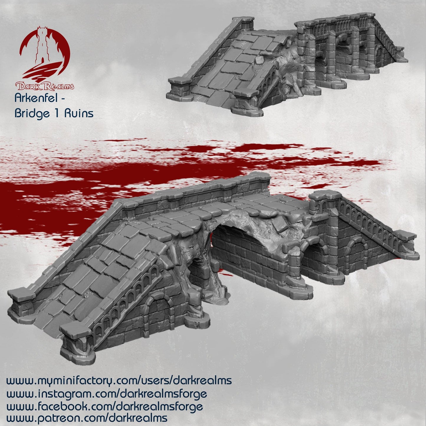 Puente Ruinas terreno para wargames 28mm/30mm - TODO ROL SPAIN 