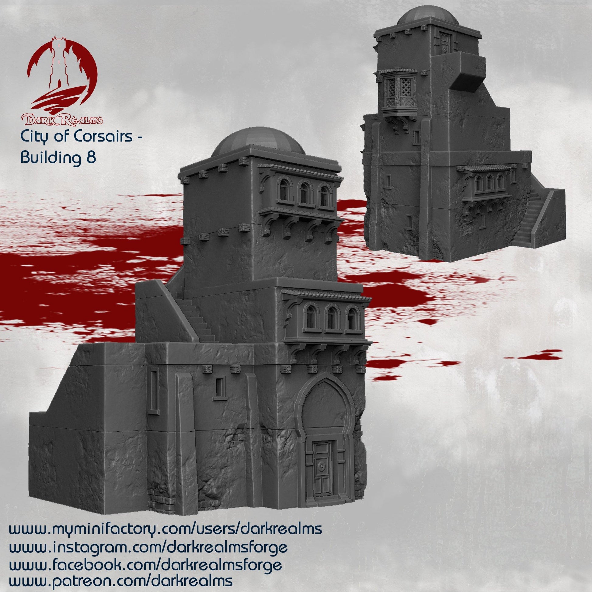 Edificio 8  Ciudad de los Corsarios para wargames 28mm/30mm - TODO ROL SPAIN 