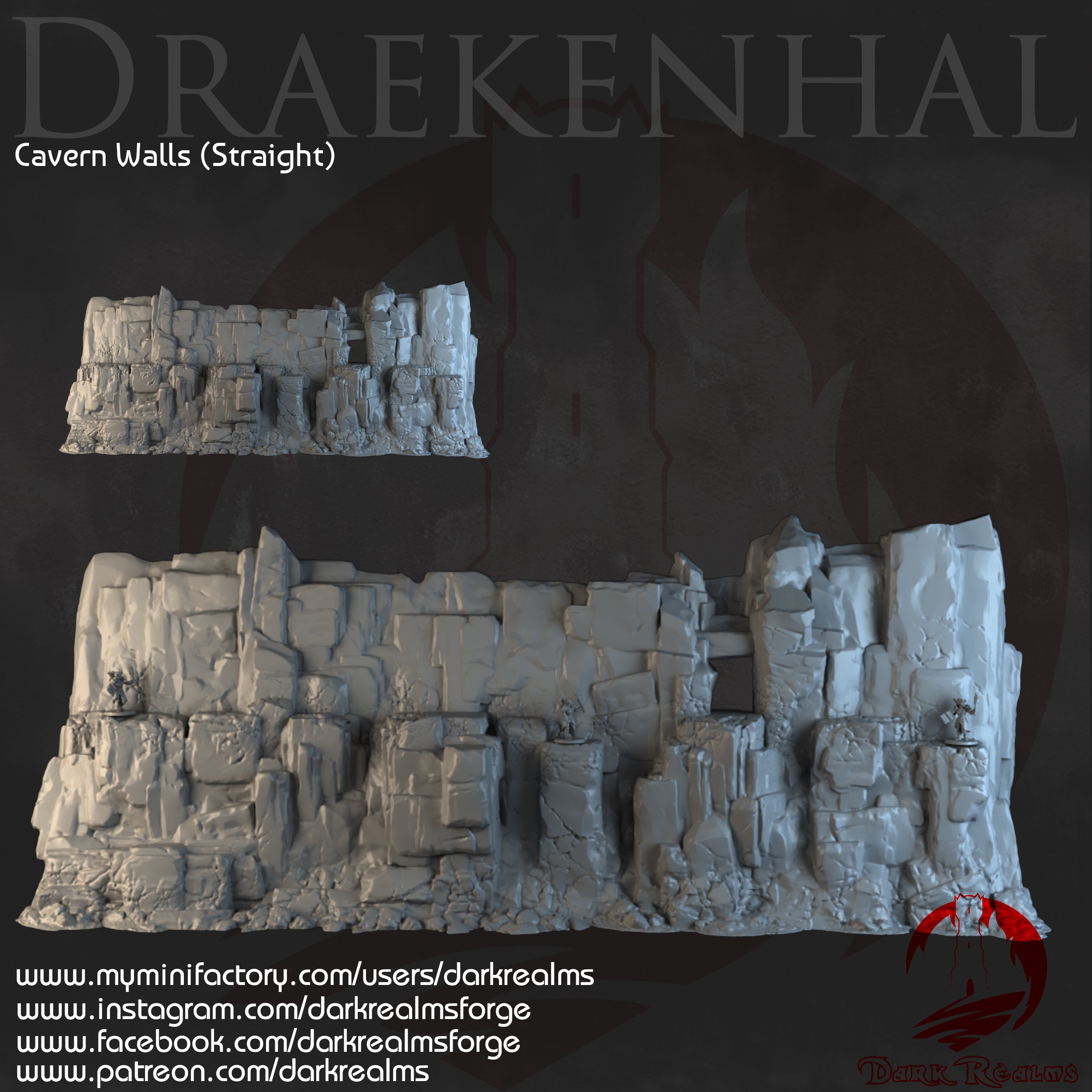 Terrenos Cuevas Draekenhal para wargames 28mm/30mm