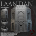 Corner Building 2 - Laandan terreno para wargames 28mm