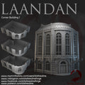 Corner Building 1 - Laandan terreno para wargames 28mm