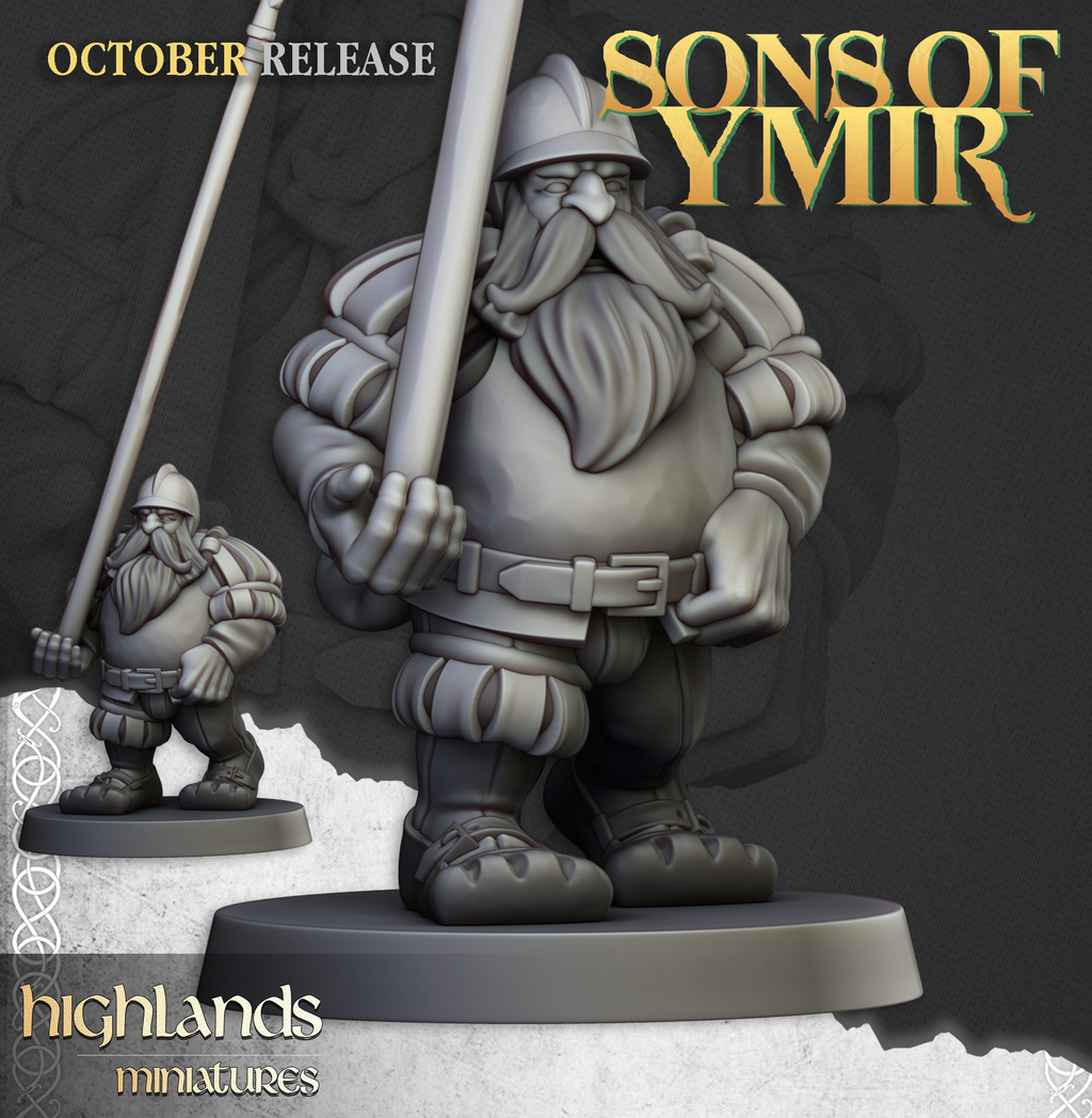 Dwarf Pikemen Unit (8) -  SONS OF YMYR