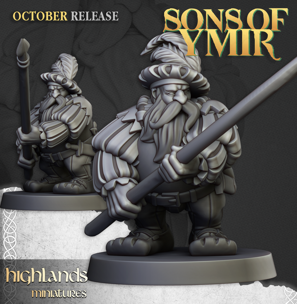 Dwarf Pikemen Unit (8) -  SONS OF YMYR