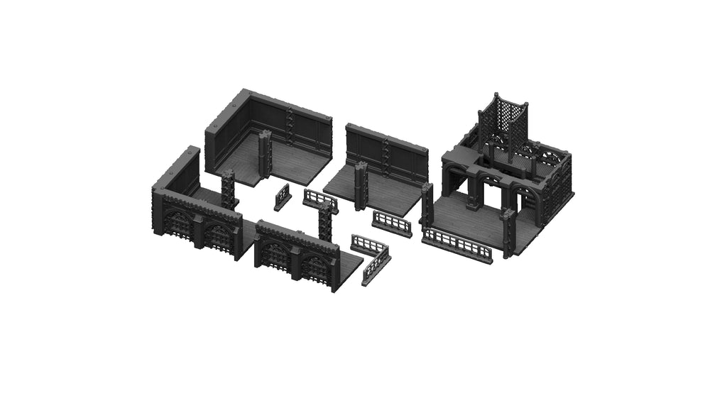 Steamtown Long Building - Laandan terreno para wargames 28mm