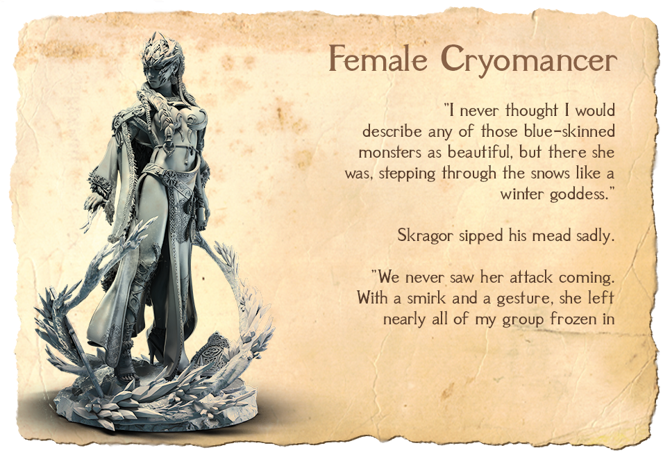 THE CHERNOCRYONS FEMALE CRYOMANCER