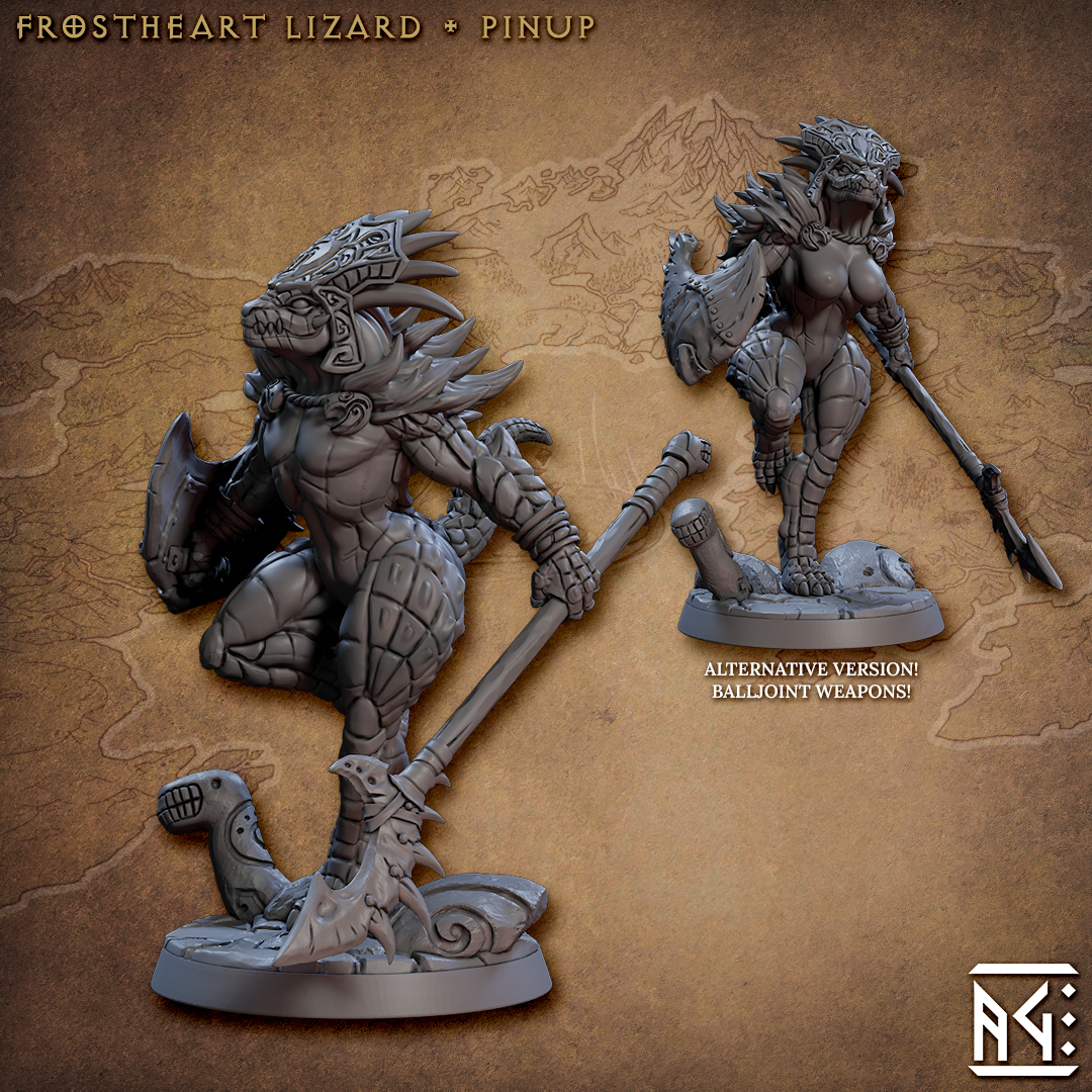 Pin Up - Frostheart Lizardmen