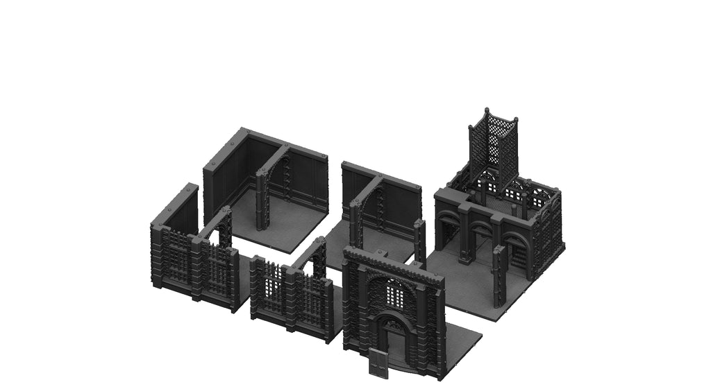 Steamtown Long Building - Laandan terreno para wargames 28mm