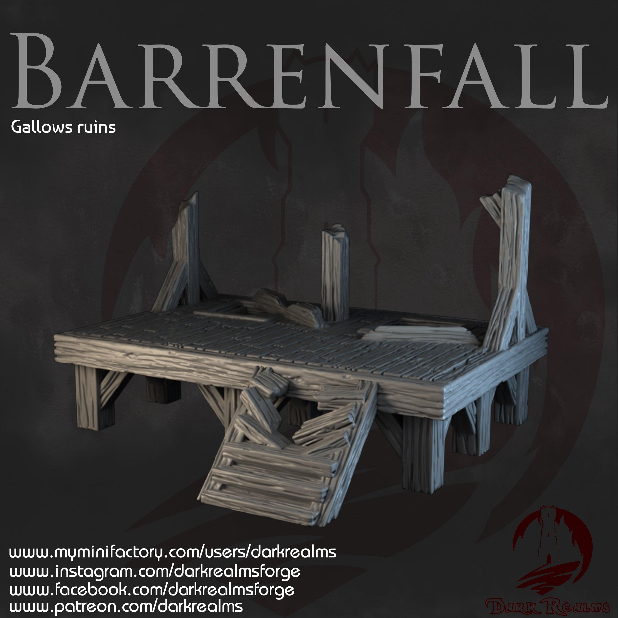 Gallows Ruins Barrenfall para wargames 28mm/30mm - TODO ROL SPAIN 
