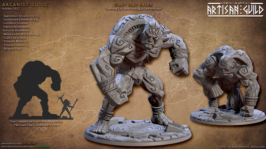 Giant Clay Golem - Arcanist Guild