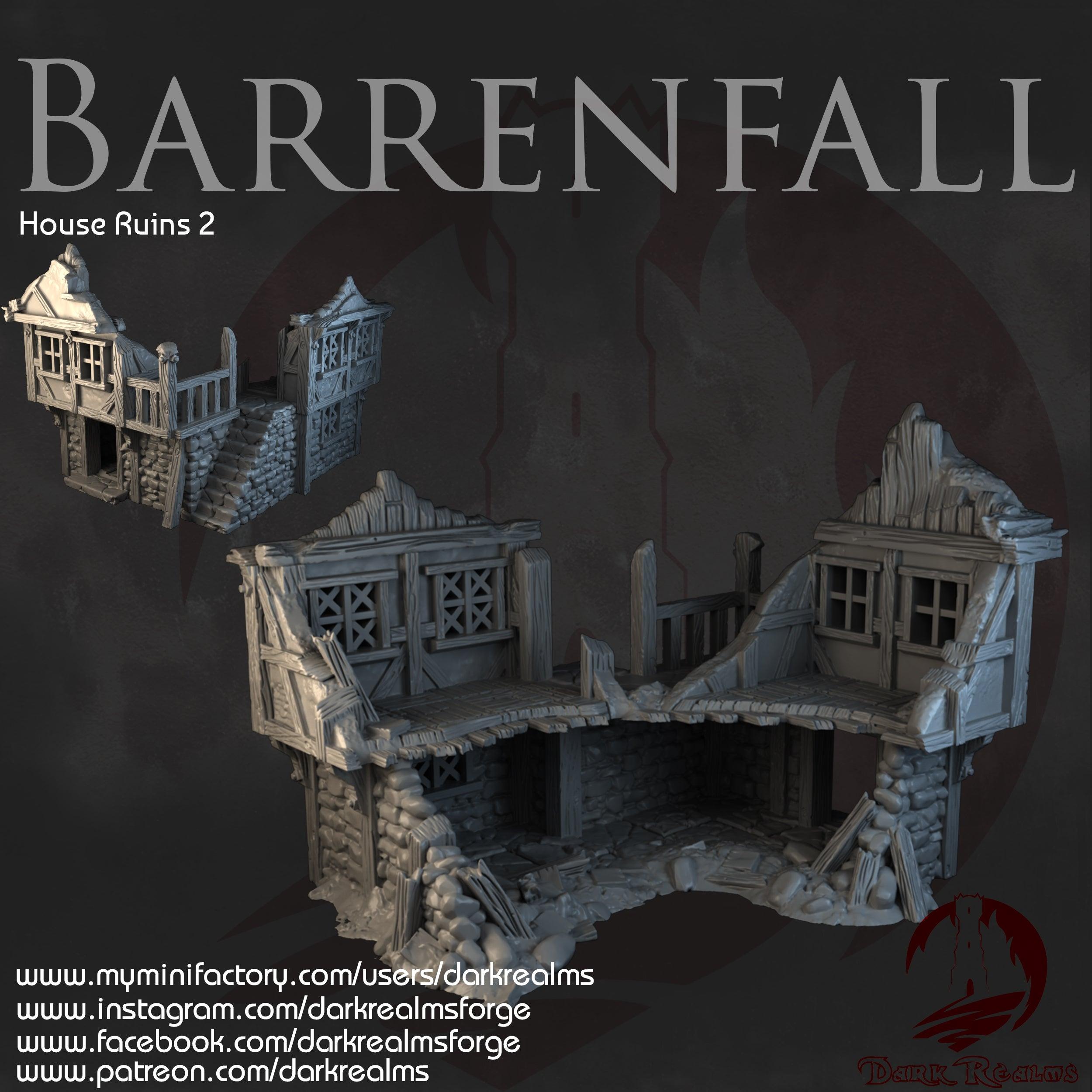 House 2 Ruins Barrenfall para wargames 28mm/30mm - TODO ROL SPAIN 