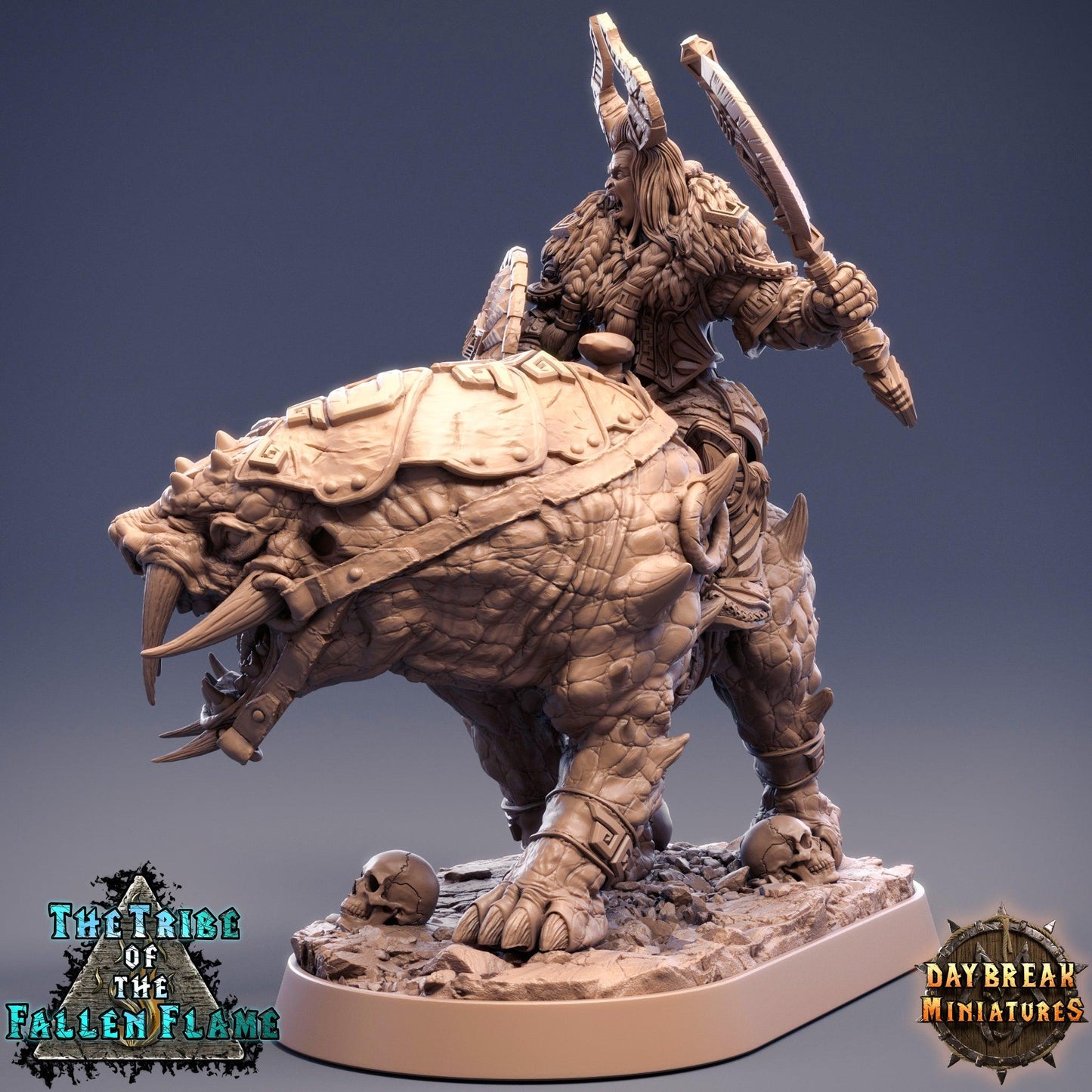 Ingar the Cleaver on Turskerbeast - The tribe of the Fallen Flames - TODO ROL SPAIN 