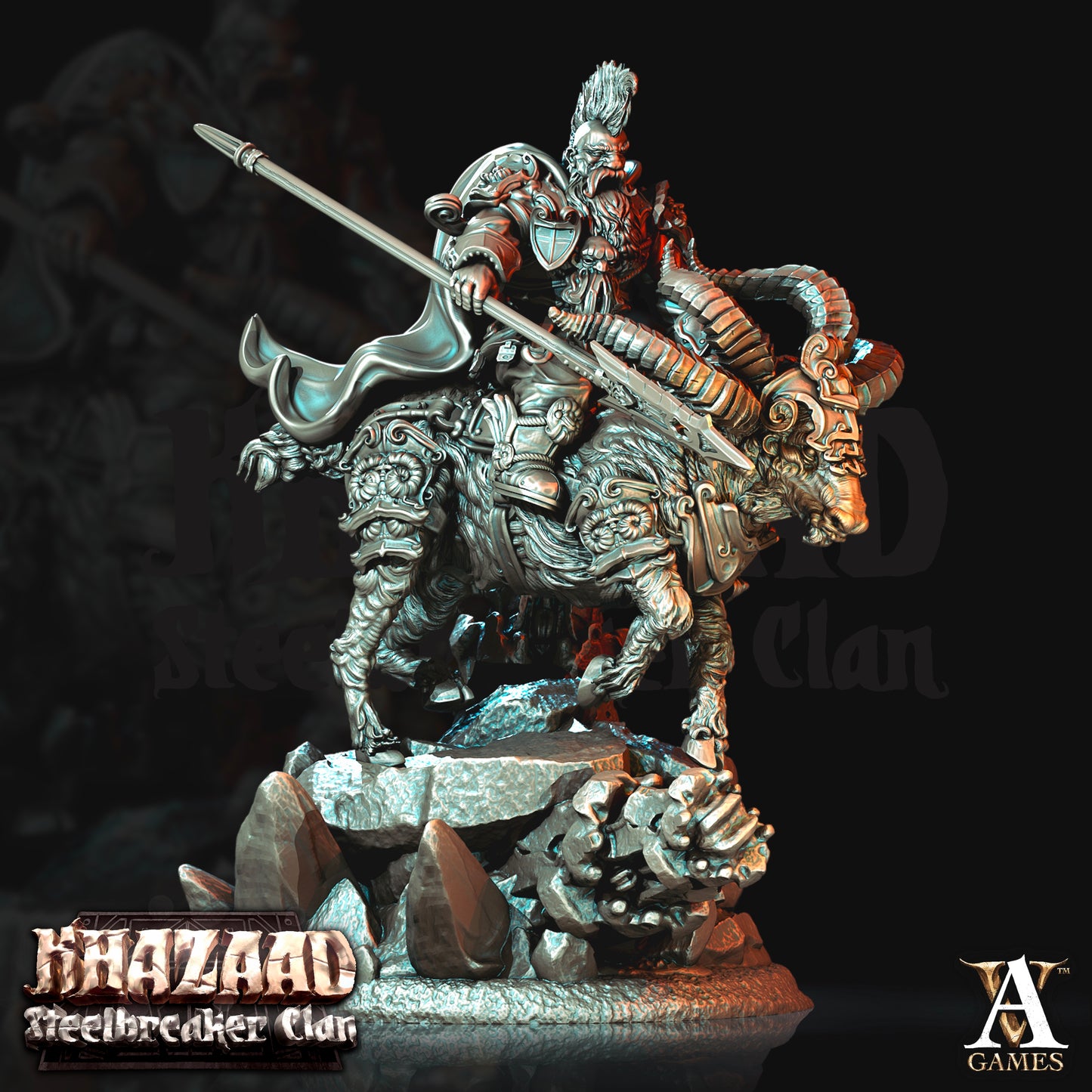 Steelbreaker Warriors  Ram Riders - Khazaad Stealbreaker Clan