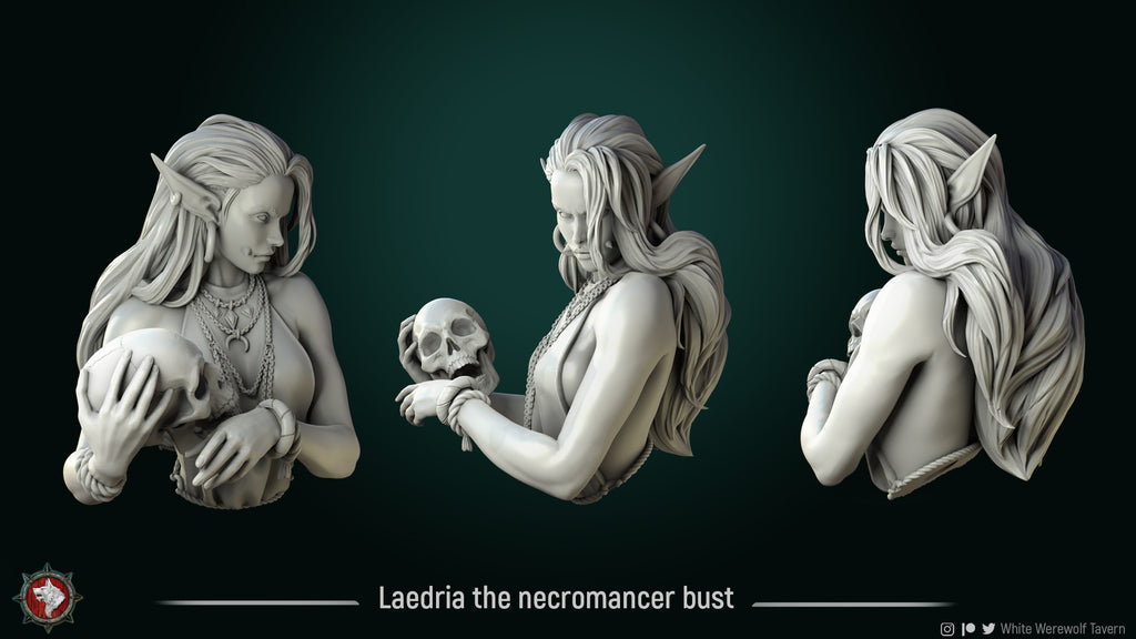 Laedria the Necromancer Bust