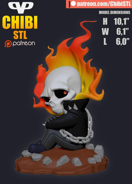 Chibi Ghost Rider + Deadpool - TODO ROL SPAIN 