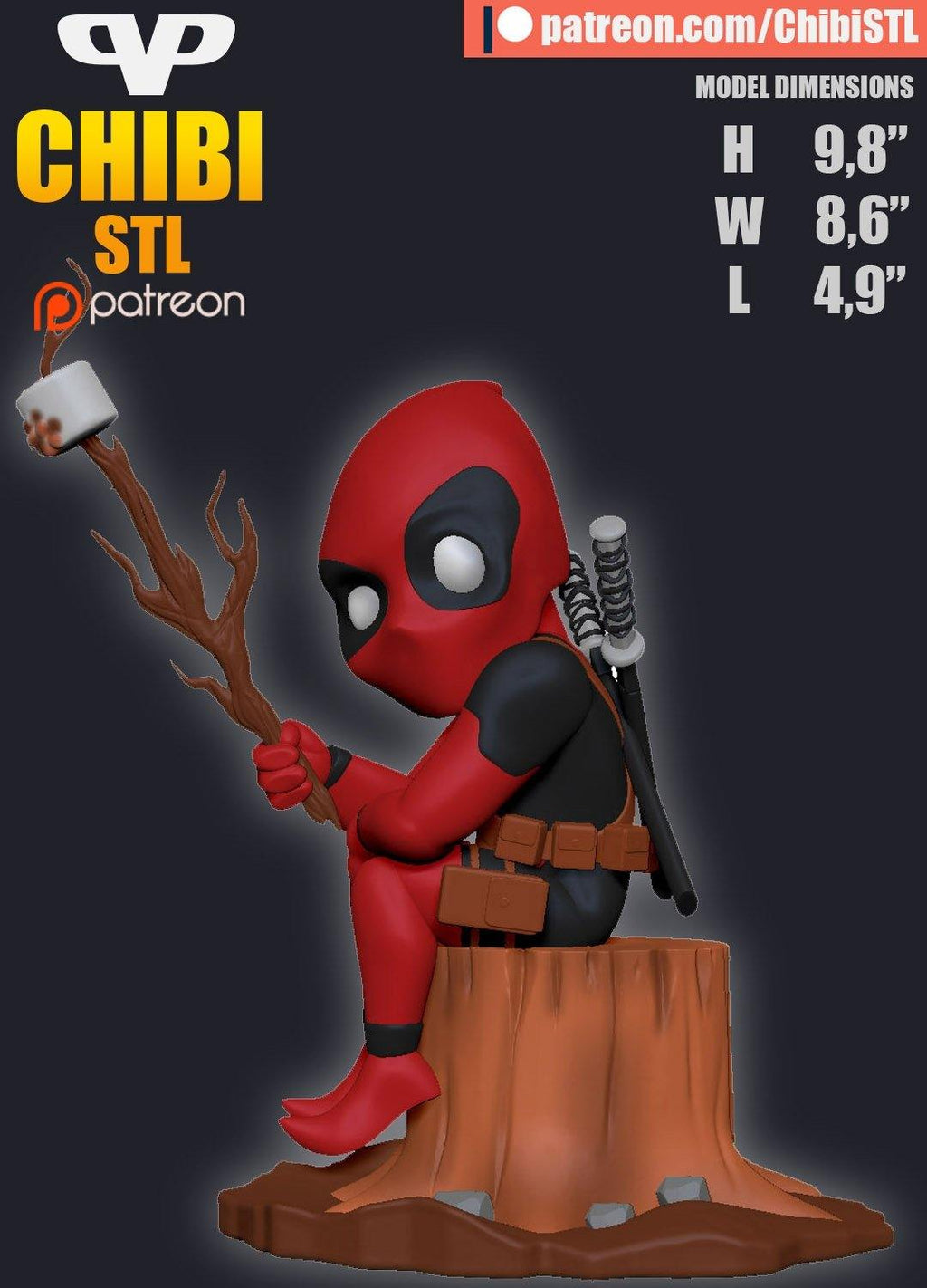 Chibi Ghost Rider + Deadpool - TODO ROL SPAIN 