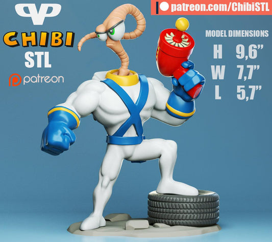 Earthworm Jim Chibi - TODO ROL SPAIN 