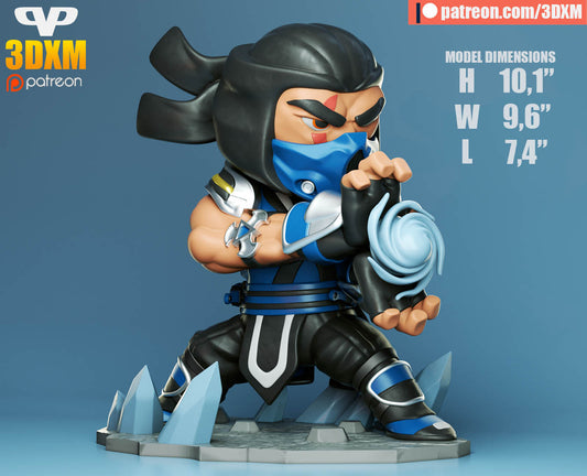 Sub Zero Mortal Kombat Chibi