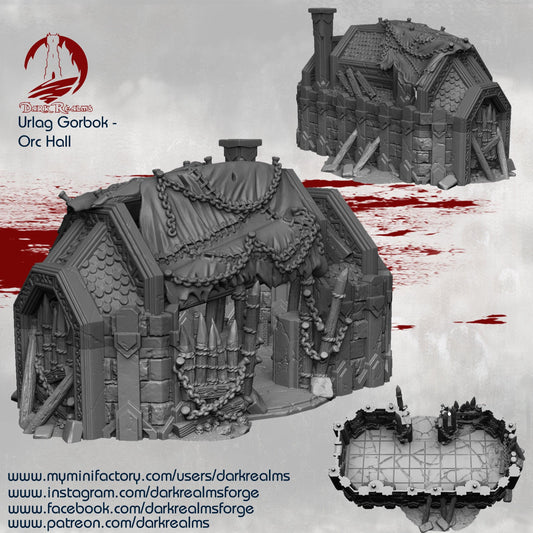 Orc Hall para wargames 28mm/30mm - TODO ROL SPAIN 