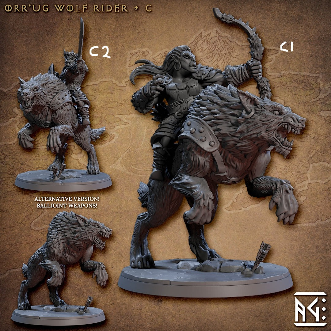 Orr'ug Wolf Rider   - ORCOS NOMADAS