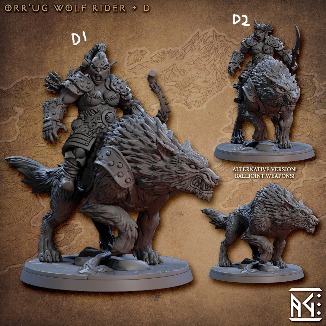 Orr'ug Wolf Rider   - ORCOS NOMADAS