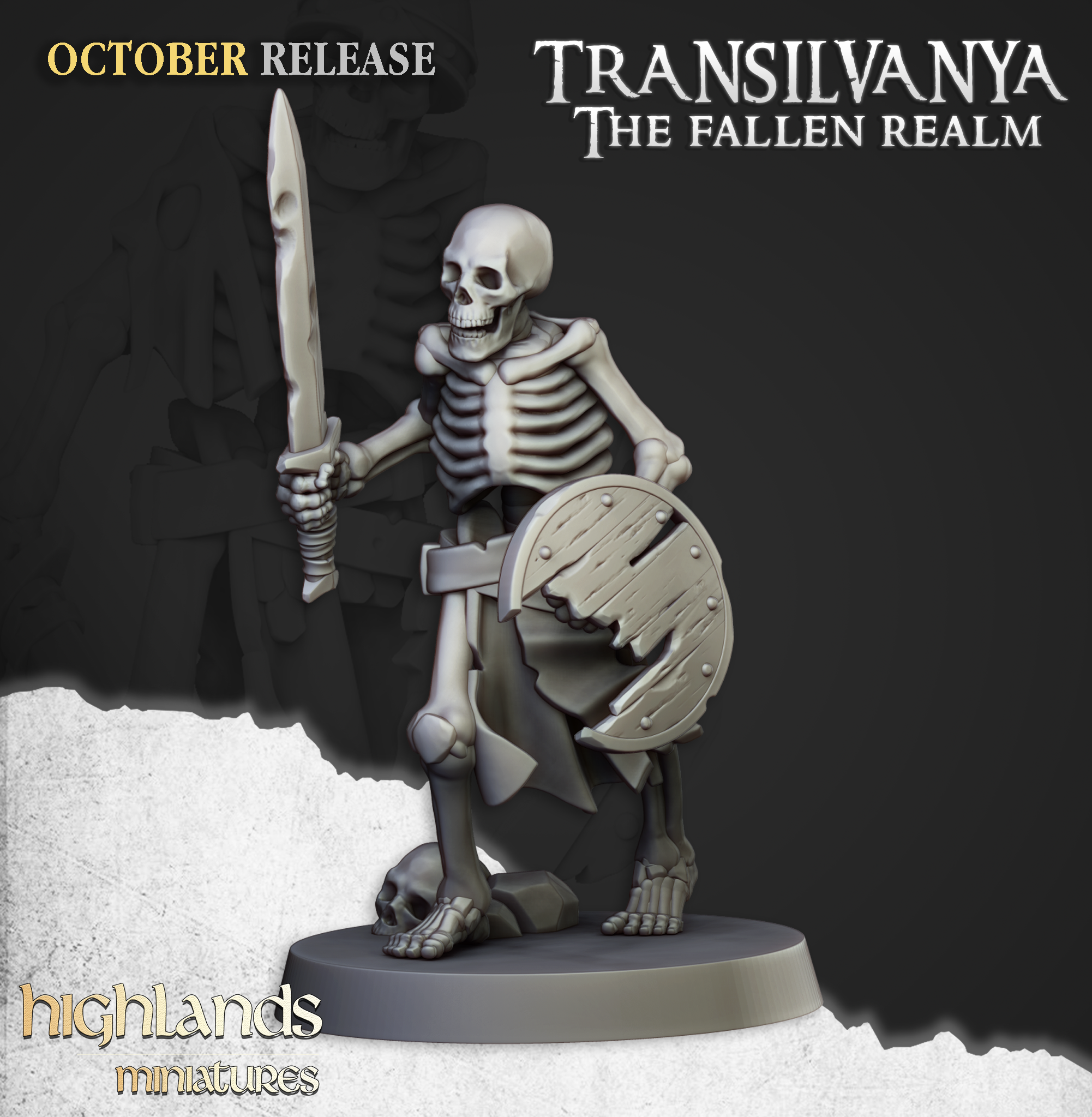 Skeleton Warrior with Swords (9)-  TRANSILVANIA