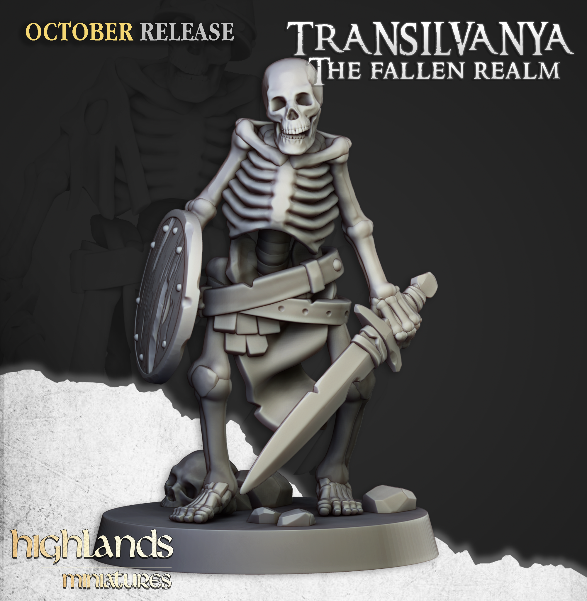 Skeleton Warrior with Swords (9)-  TRANSILVANIA
