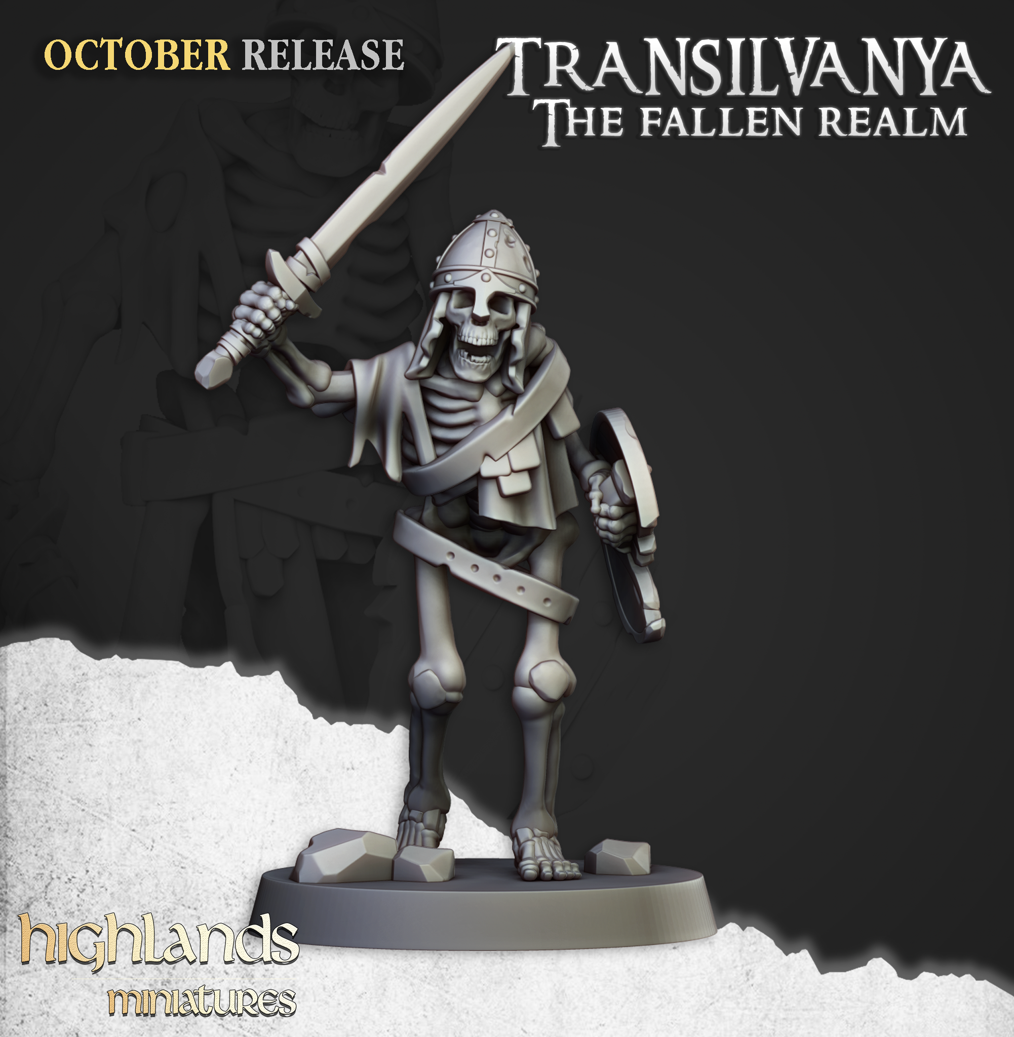 Skeleton Warrior with Swords (9)-  TRANSILVANIA