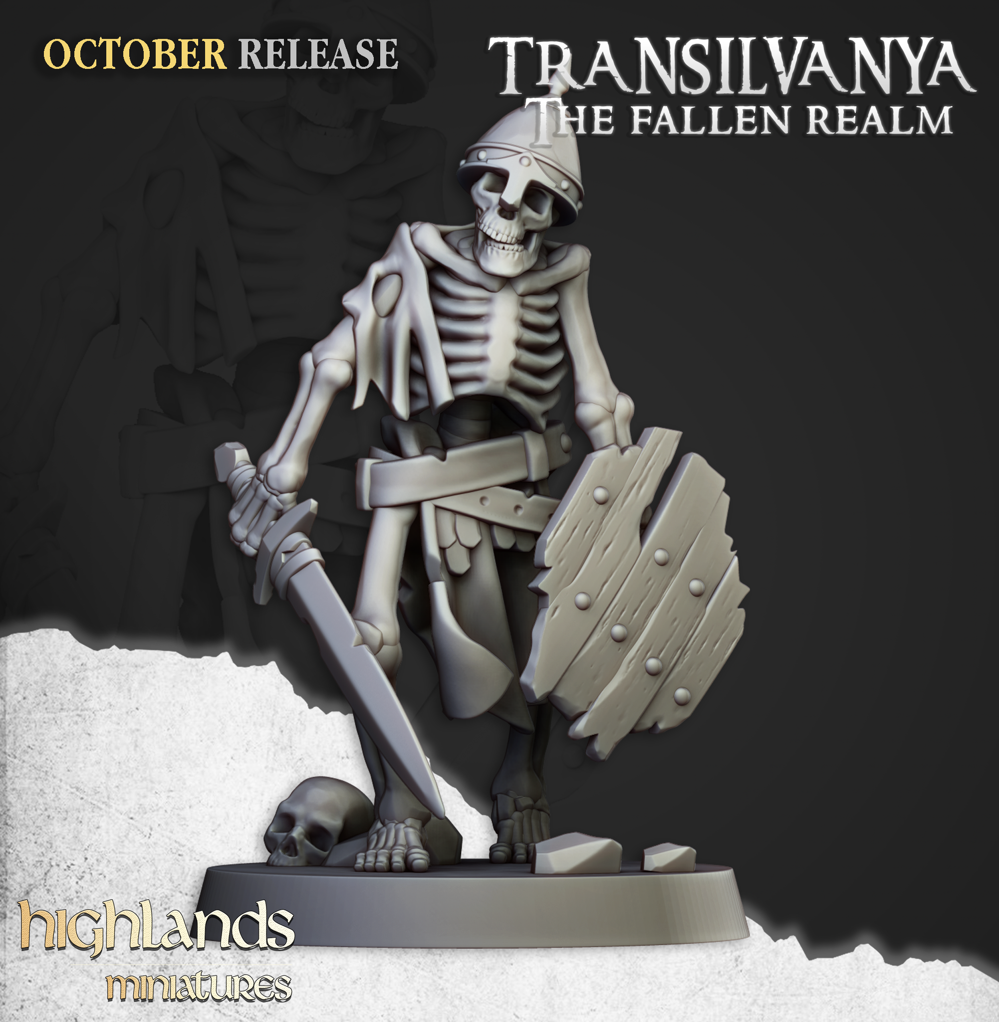 Skeleton Warrior with Swords (9)-  TRANSILVANIA