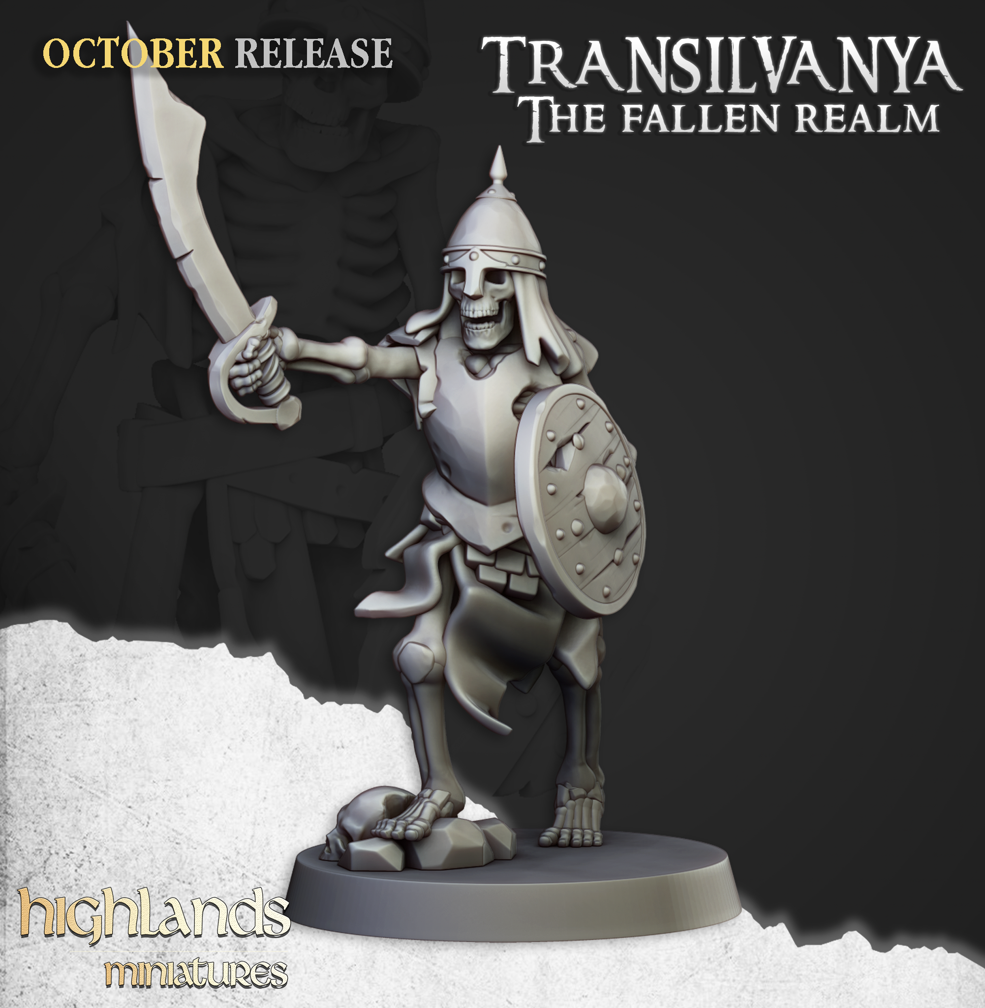Skeleton Warrior with Swords (9)-  TRANSILVANIA