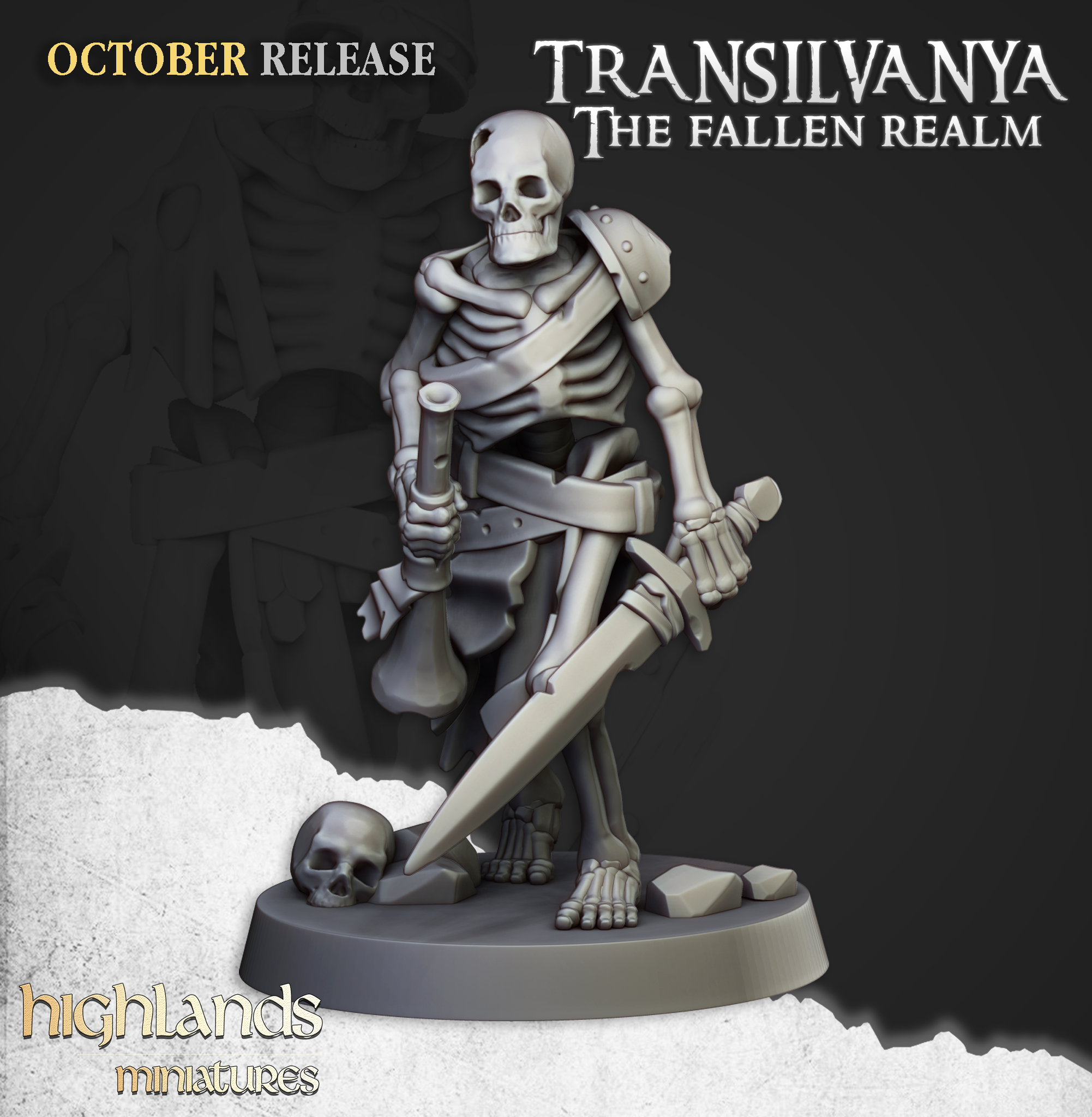 Skeleton Warrior with Swords (9)-  TRANSILVANIA