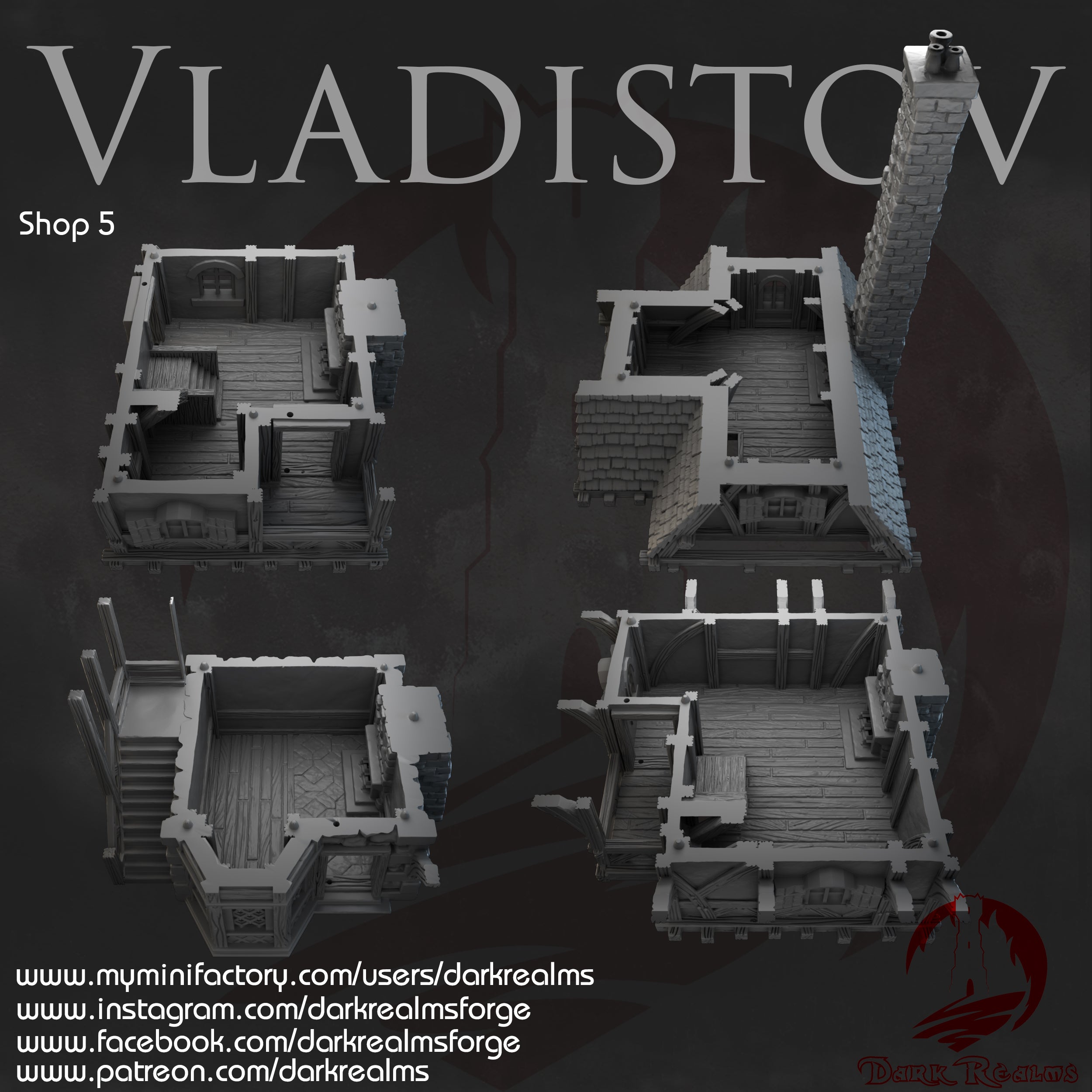 Vladistov Tienda 5 terreno para wargames 28mm/30mm