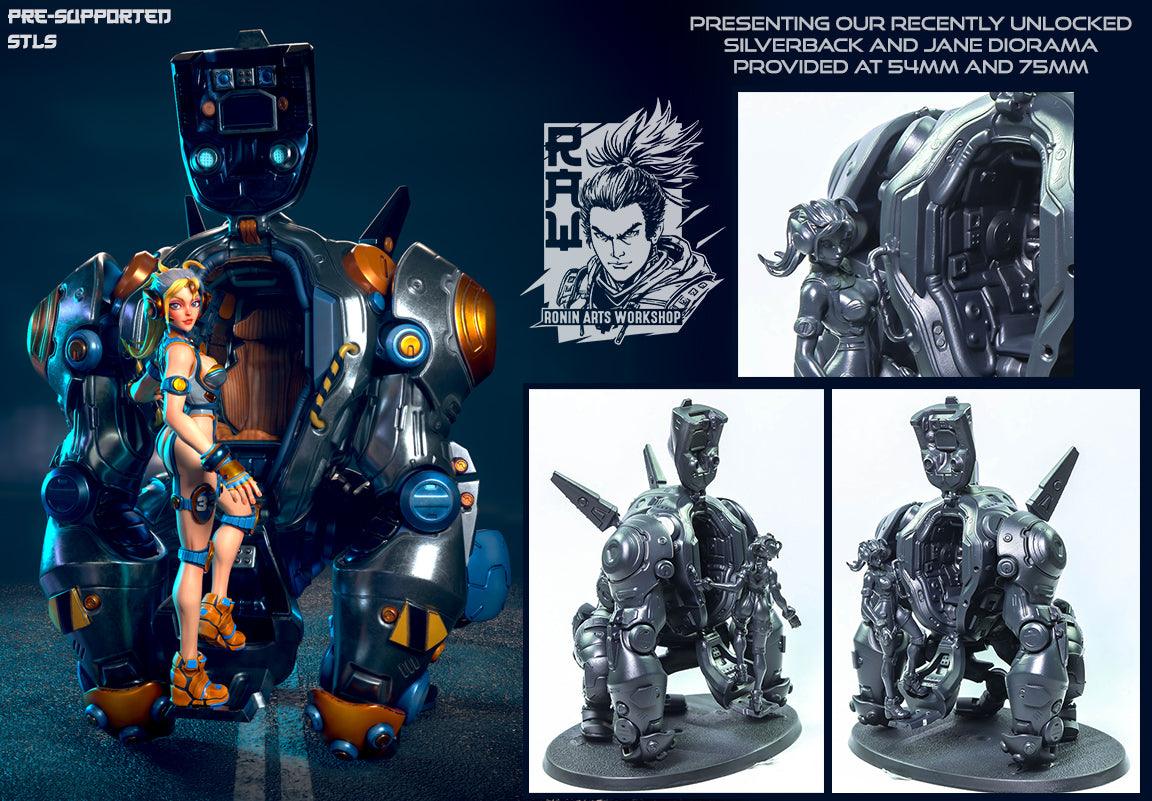 DIORAMA SCI FI SILVER BACK AND JANE - TODO ROL SPAIN 