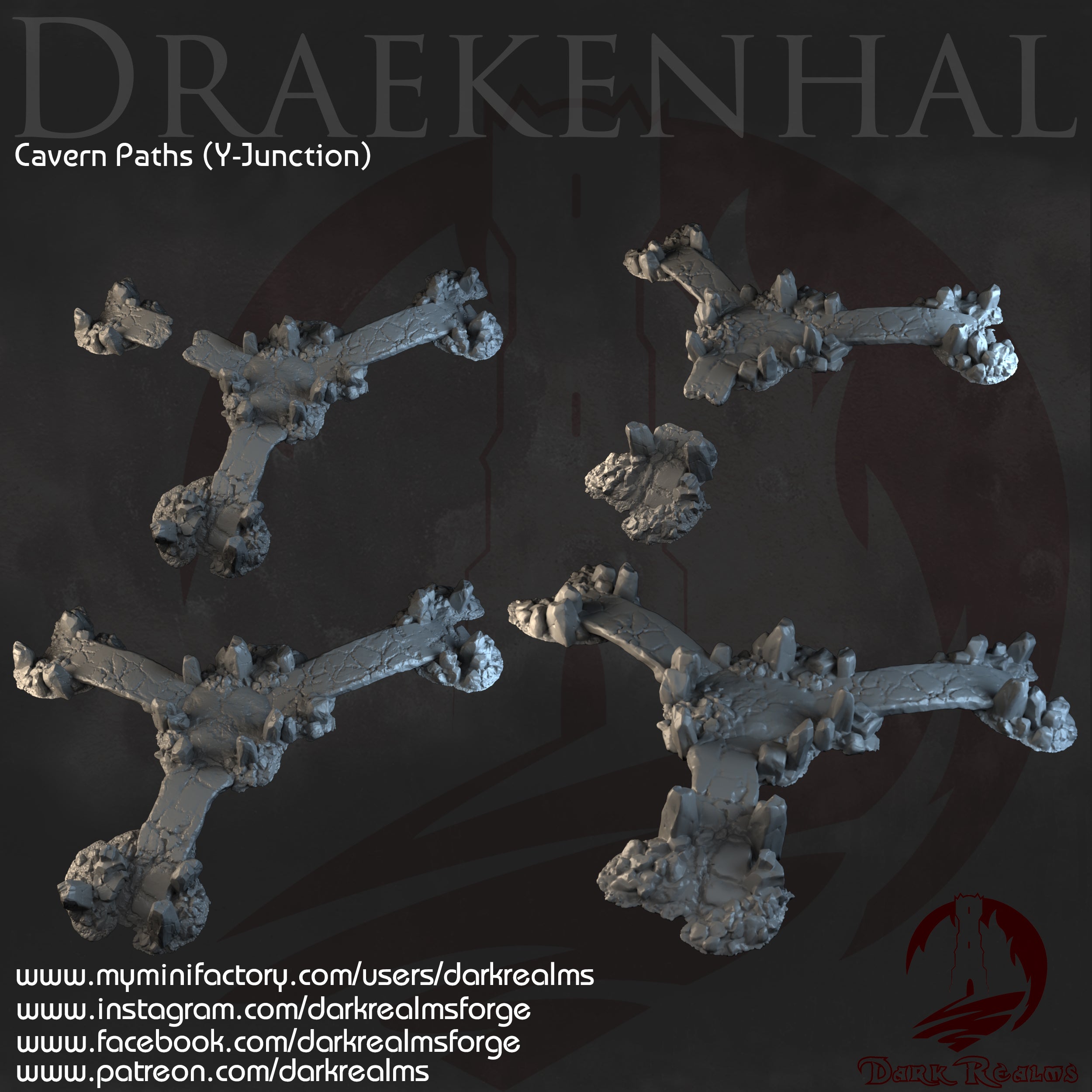 Terrenos Cuevas Draekenhal para wargames 28mm/30mm