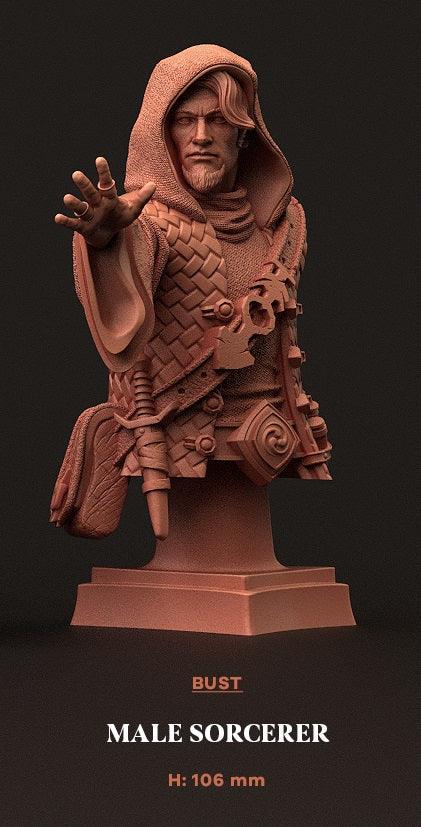 Bust Male Sorcerer - A Cult of Mortality - TODO ROL SPAIN 