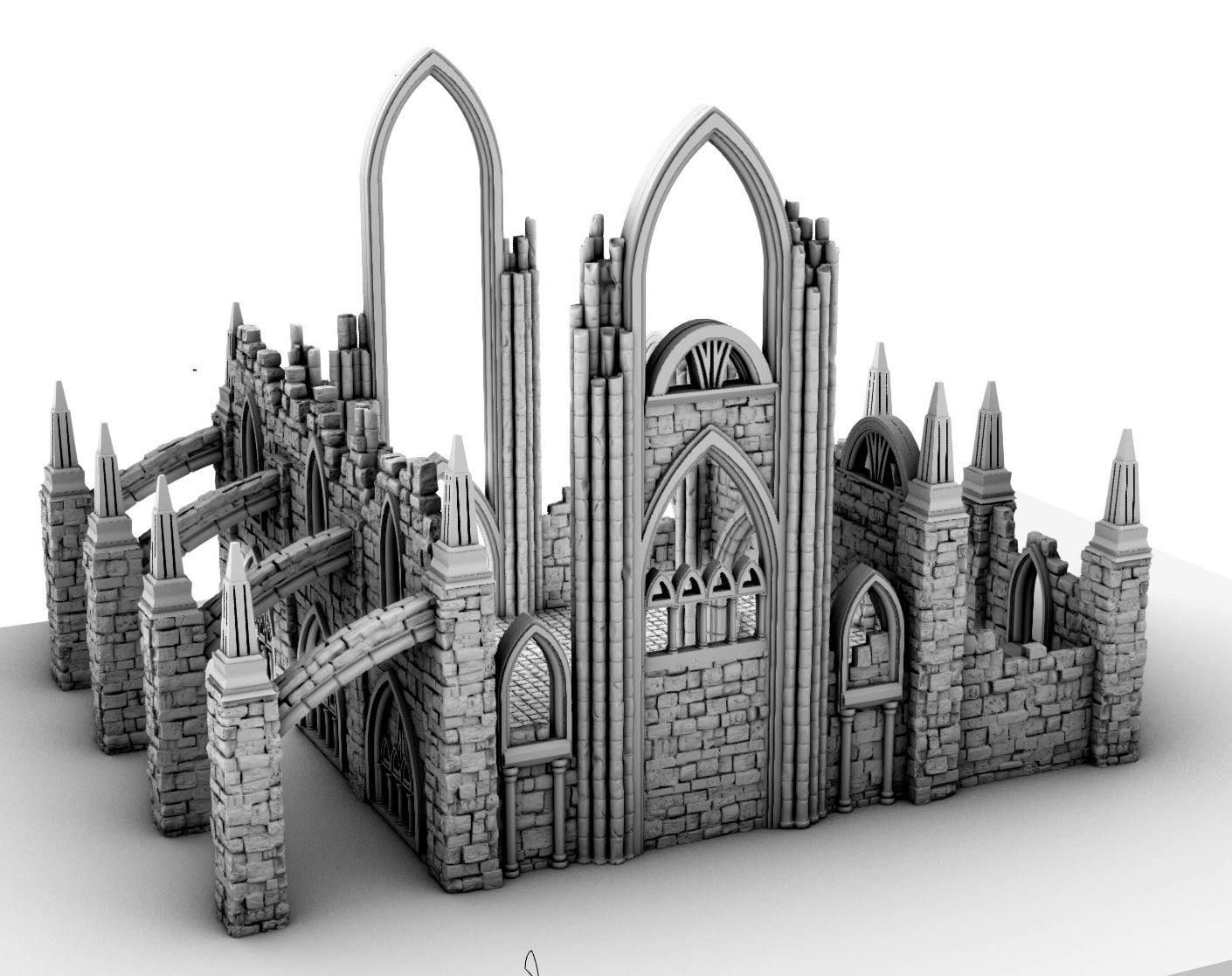 Abadía en Ruinas para wargames 28mm/30mm - TODO ROL SPAIN 
