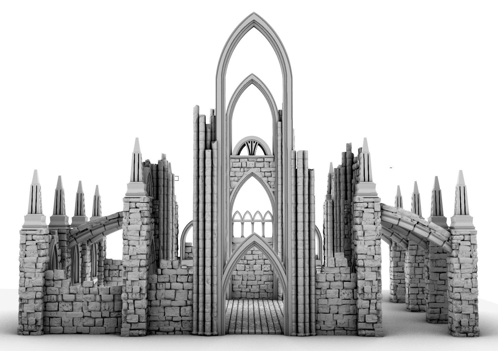 Abadía en Ruinas para wargames 28mm/30mm - TODO ROL SPAIN 