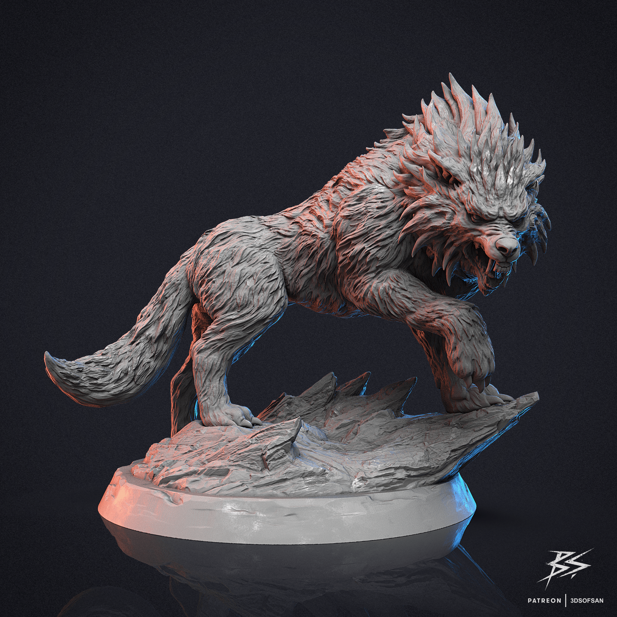 Dire Wolf 54mm Altura total - TODO ROL SPAIN 