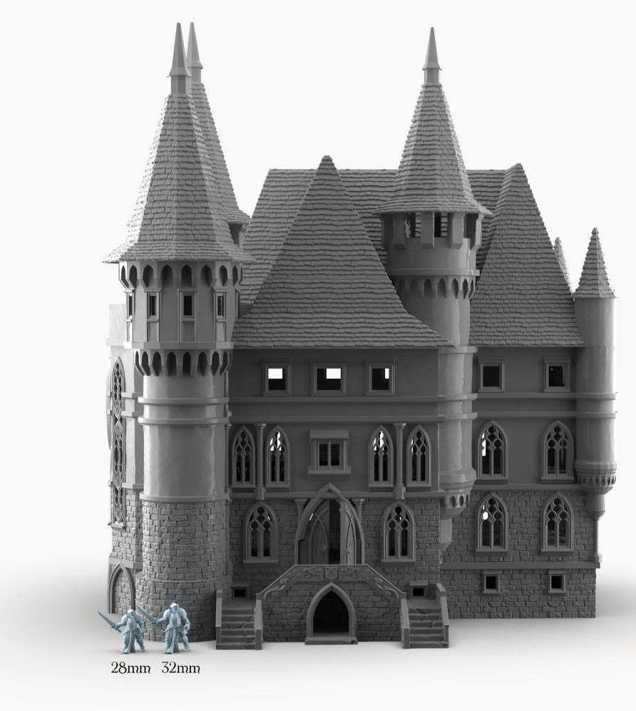 Residencia/ Castillo de Drácula  terreno para wargames 28mm/30mm - TODO ROL SPAIN 