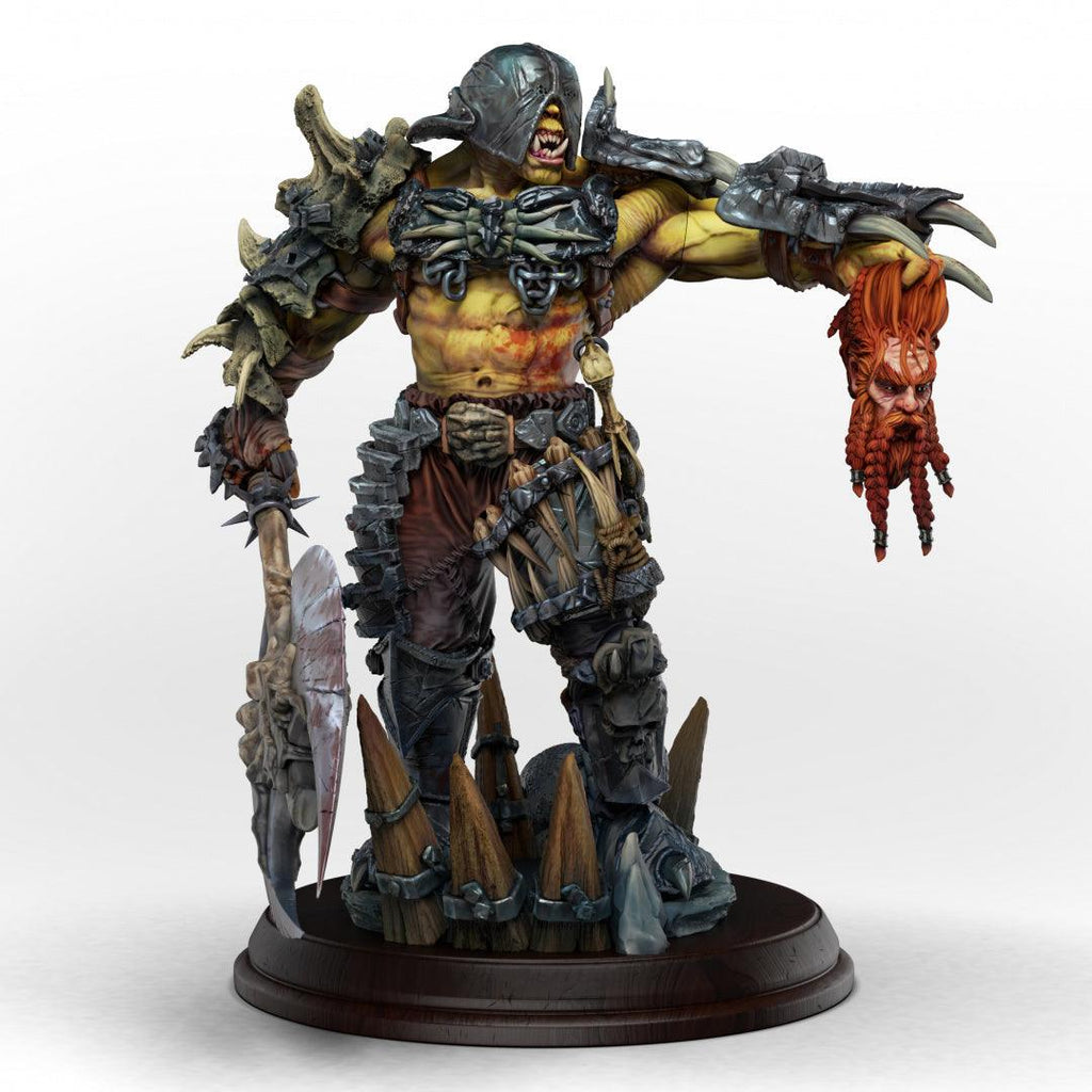 SEÑOR DE LA GUERRA ORCO FIGURA ESPECIAL WARHAMMER Escala 1:11 - TODO ROL SPAIN 