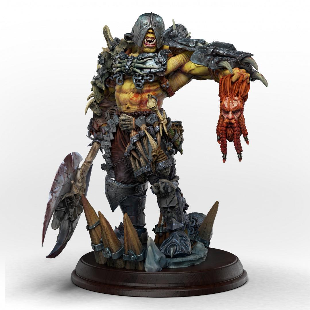 SEÑOR DE LA GUERRA ORCO FIGURA ESPECIAL WARHAMMER Escala 1:11 - TODO ROL SPAIN 