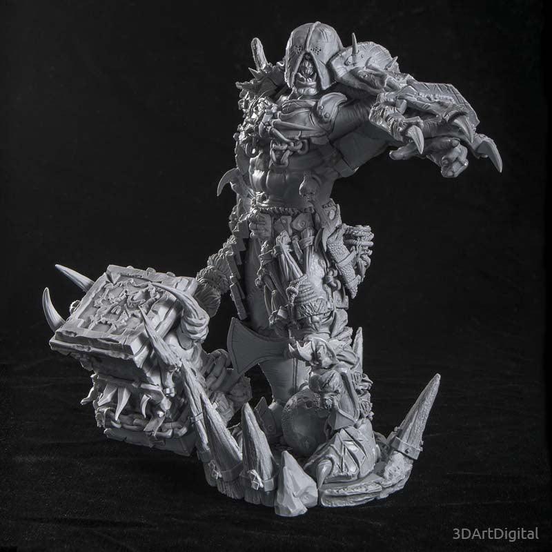 SEÑOR DE LA GUERRA ORCO FIGURA ESPECIAL WARHAMMER Escala 1:11 - TODO ROL SPAIN 
