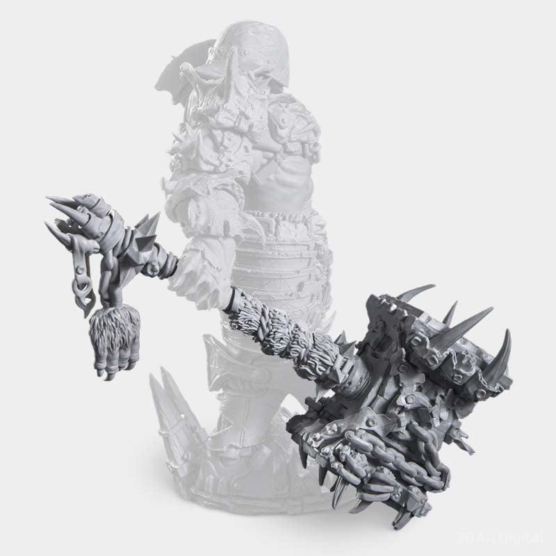 SEÑOR DE LA GUERRA ORCO FIGURA ESPECIAL WARHAMMER Escala 1:11 - TODO ROL SPAIN 