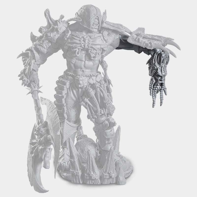 SEÑOR DE LA GUERRA ORCO FIGURA ESPECIAL WARHAMMER Escala 1:11 - TODO ROL SPAIN 