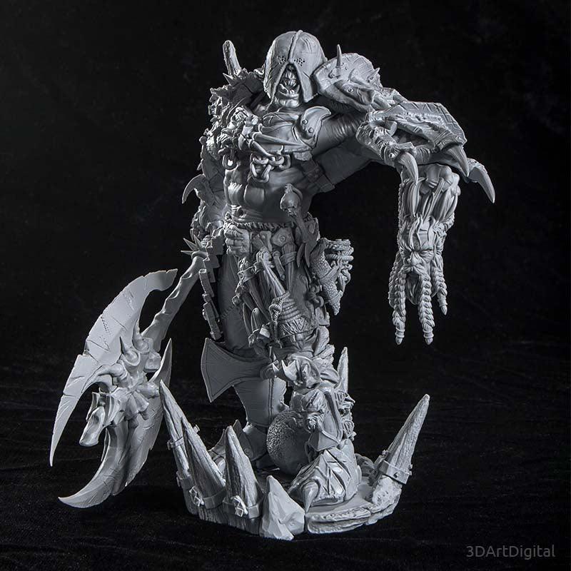 SEÑOR DE LA GUERRA ORCO FIGURA ESPECIAL WARHAMMER Escala 1:11 - TODO ROL SPAIN 