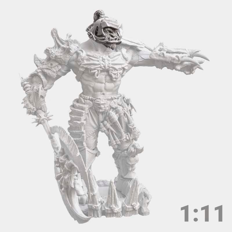SEÑOR DE LA GUERRA ORCO FIGURA ESPECIAL WARHAMMER Escala 1:11 - TODO ROL SPAIN 