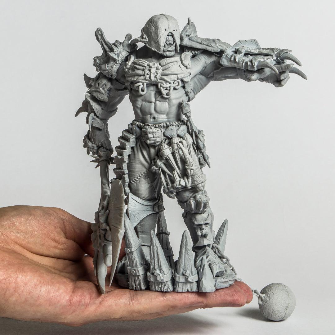 SEÑOR DE LA GUERRA ORCO FIGURA ESPECIAL WARHAMMER Escala 1:11 - TODO ROL SPAIN 