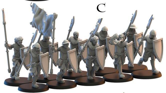 Regimientos a Pie  Lost Kingdom Reino de Mercia  (the 9th age, AOS, warhammer, Bretonia, King of War) - TODO ROL SPAIN 