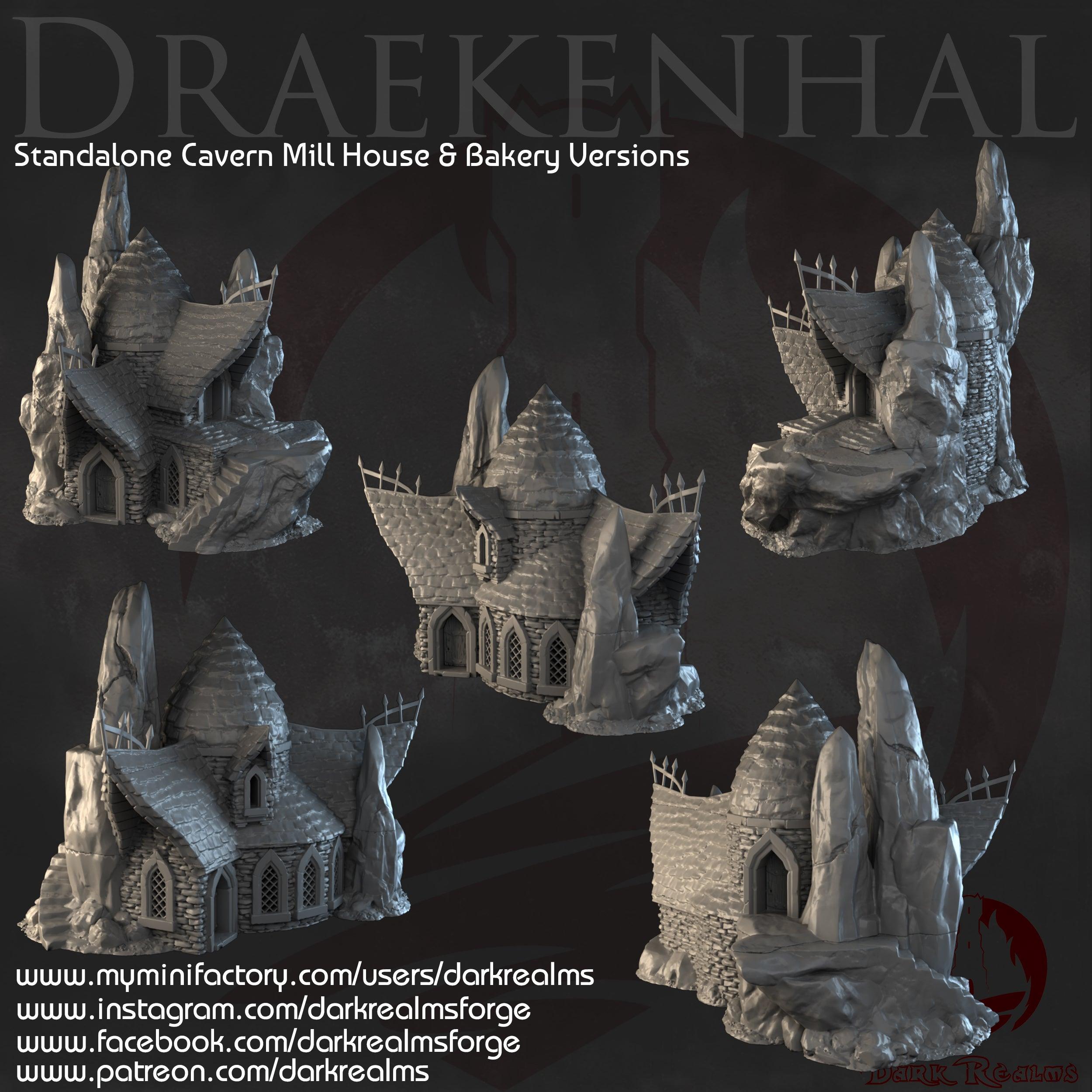 Cavern Watermill & Bakery Draekenhal para wargames 28mm/30mm - TODO ROL SPAIN 